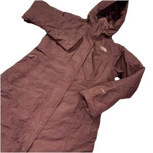 The North Face Raisin Purple HyVent Parka Long Hooded Winter‎ Coat Women's SMALL